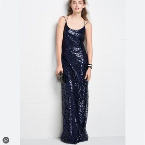 WTOO NWT Navy Blue Sequin Dress